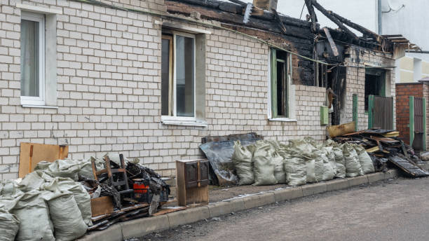 Professional Fire Damage Removal technician working in Welch, MN
